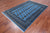 Blue 5' 6" X 8' 2" Silky Bokhara Hand Knotted Wool Rug - Q24667