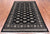 Black 5' 6" X 8' 6" Silky Bokhara Hand-Knotted Wool Rug - Q24669