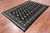 Black 5' 6" X 8' 6" Silky Bokhara Hand-Knotted Wool Rug - Q24669