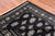 Black 5' 6" X 8' 6" Silky Bokhara Hand-Knotted Wool Rug - Q24669