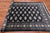 Black 5' 6" X 8' 6" Silky Bokhara Hand-Knotted Wool Rug - Q24669