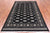 Black 5' 7" X 8' 3" Silky Bokhara Hand-Knotted Wool Rug - Q24671