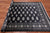 Black 5' 7" X 8' 3" Silky Bokhara Hand-Knotted Wool Rug - Q24671