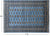 Blue 5' 6" X 7' 10" Silky Bokhara Hand-Knotted Wool Rug - Q24672
