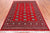 Red 5' 6" X 7' 10" Silky Bokhara Hand Knotted Wool Rug - Q24674