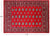 Red 5' 6" X 7' 10" Silky Bokhara Hand Knotted Wool Rug - Q24674