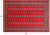 Red 6' 2" X 9' 0" Silky Bokhara Hand Knotted Wool Rug - Q24675