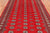 Red 6' 2" X 9' 0" Silky Bokhara Hand Knotted Wool Rug - Q24675