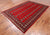 Red 6' 2" X 9' 0" Silky Bokhara Hand Knotted Wool Rug - Q24675