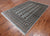 Grey 6' 1" X 9' 2" Silky Bokhara Handmade Wool Rug - Q24676