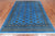 Blue 6' 1" X 8' 11" Silky Bokhara Hand-Knotted Wool Rug - Q24677