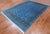Blue 6' 1" X 8' 11" Silky Bokhara Hand-Knotted Wool Rug - Q24677