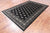 Black 5' 11" X 8' 10" Silky Bokhara Handmade Wool Rug - Q24678