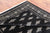 Black 5' 11" X 8' 10" Silky Bokhara Handmade Wool Rug - Q24678