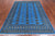 Blue 6' 1" X 8' 9" Silky Bokhara Hand Knotted Wool Rug - Q24679