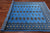 Blue 6' 1" X 8' 9" Silky Bokhara Hand Knotted Wool Rug - Q24679