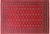 Red 6' 2" X 8' 9" Silky Bokhara Hand-Knotted Wool Rug - Q24681