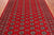 Red 6' 2" X 8' 9" Silky Bokhara Hand-Knotted Wool Rug - Q24681
