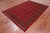 Red 6' 2" X 8' 9" Silky Bokhara Hand-Knotted Wool Rug - Q24681