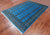 Blue 6' 0" X 8' 7" Silky Bokhara Hand-Knotted Wool Rug - Q24683