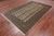 Olive Green 6' 0" X 9' 7" Silky Bokhara Hand-Knotted Wool Rug - Q24687