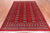 Red 6' 2" X 8' 8" Silky Bokhara Hand Knotted Wool Rug - Q24688