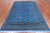 Blue 6' 1" X 8' 11" Silky Bokhara Hand Knotted Wool Rug - Q24689