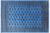 Blue 6' 1" X 8' 11" Silky Bokhara Hand Knotted Wool Rug - Q24689