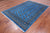 Blue 6' 1" X 8' 11" Silky Bokhara Hand Knotted Wool Rug - Q24689