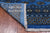 Blue 6' 1" X 8' 11" Silky Bokhara Hand Knotted Wool Rug - Q24689