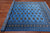 Blue 6' 1" X 8' 11" Silky Bokhara Hand Knotted Wool Rug - Q24689