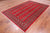 Red 6' 2" X 9' 5" Silky Bokhara Hand-Knotted Wool Rug - Q24690