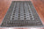 Grey 6' 2" X 8' 7" Silky Bokhara Hand Knotted Wool Rug - Q24691