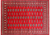 Red 6' 1" X 8' 9" Silky Bokhara Handmade Wool Rug - Q24697