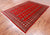 Red 6' 1" X 8' 9" Silky Bokhara Handmade Wool Rug - Q24697