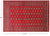 Red 6' 1" X 8' 10" Silky Bokhara Hand-Knotted Wool Rug - Q24698