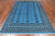 Blue 6' 1" X 8' 4" Silky Bokhara Hand-Knotted Wool Rug - Q24699