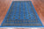 Blue 6' 1" X 9' 0" Silky Bokhara Hand Knotted Wool Rug - Q24700
