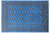 Blue 6' 1" X 9' 0" Silky Bokhara Hand Knotted Wool Rug - Q24700