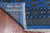 Blue 6' 1" X 9' 0" Silky Bokhara Hand Knotted Wool Rug - Q24700