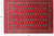 Red 6' 0" X 9' 1" Silky Bokhara Handmade Wool Rug - Q24701