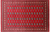 Red 6' 0" X 9' 1" Silky Bokhara Handmade Wool Rug - Q24701