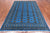 Blue 6' 3" X 9' 0" Silky Bokhara Hand Knotted Wool Rug - Q24702