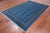 Blue 6' 3" X 9' 0" Silky Bokhara Hand Knotted Wool Rug - Q24702