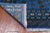 Blue 6' 3" X 9' 0" Silky Bokhara Hand Knotted Wool Rug - Q24702