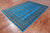 Blue 6' 0" X 8' 10" Silky Bokhara Hand-Knotted Wool Rug - Q24704