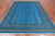 Blue 6' 0" X 8' 10" Silky Bokhara Hand-Knotted Wool Rug - Q24704