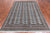 Grey 6' 1" X 8' 10" Silky Bokhara Hand Knotted Wool Rug - Q24708