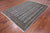 Grey 6' 1" X 8' 10" Silky Bokhara Hand Knotted Wool Rug - Q24708