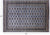 Grey 6' 4" X 9' 6" Silky Bokhara Handmade Wool Rug - Q24710